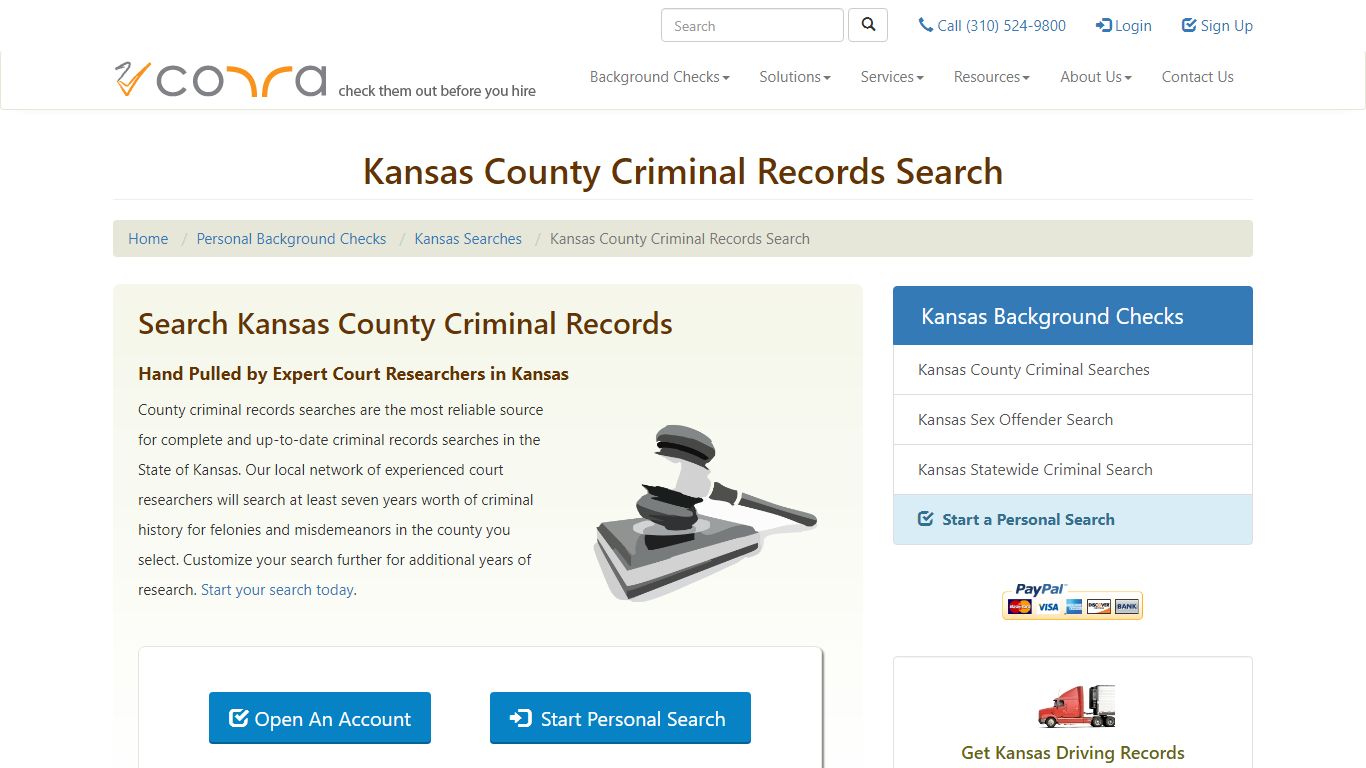 Kansas County Criminal Records Searches | Background Checks